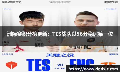 洲际赛积分榜更新：TES战队以56分稳居第一位